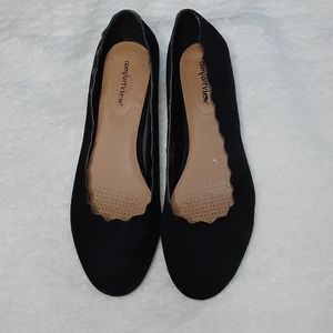 Comfort View Costello Black Wedges Size 11 ww